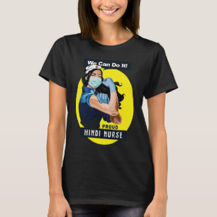 T-shirt Travailleur de première ligne hindou fier Infirmiè