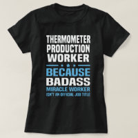 Travailleur de production thermomètre