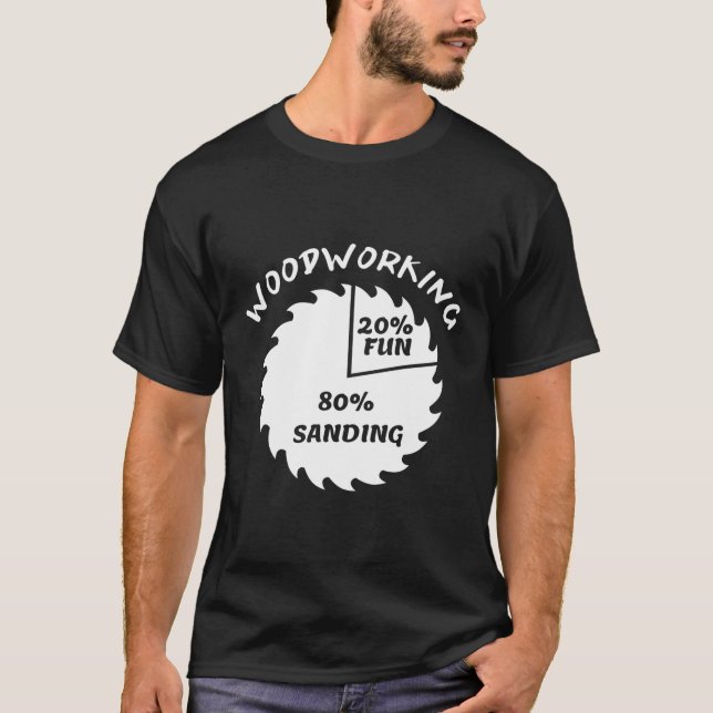 T-shirt Travailleur du bois drôle (Devant)