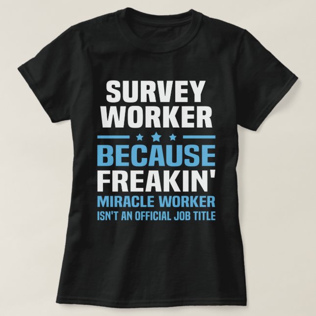 T-shirt Travailleur du sondage (Design devant)