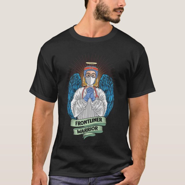 T-shirt Travailleur Médicale de Frontlines Warrior Nurse H (Devant)