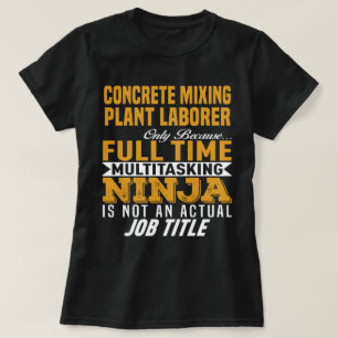 T-shirt Travailleur Plante de mélange de béton