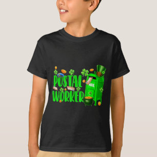T-shirt travailleur postal de la Saint-Patrick bureau de p