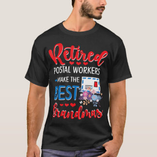 T-shirt Travailleur Postal Retraité Meilleure Grand-Mère R