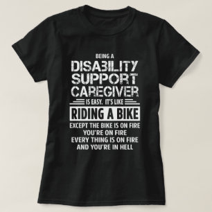 T-shirt Travailleur social de soutien d'incapacité