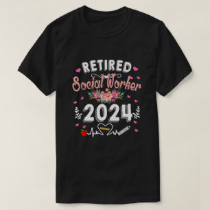 T-shirt Travailleur Social Retraité Classe 2024 Enseignant