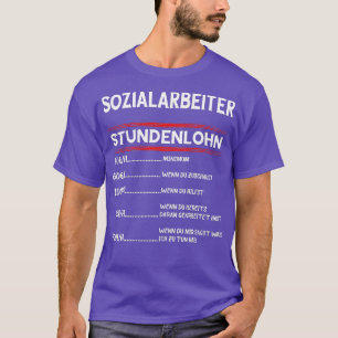 T-shirt Travailleur social Salaire horaire Travail social 