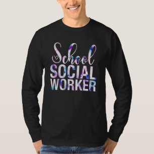 T-shirt Travailleur Social Scolaire Tie Dye Appréciation P