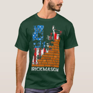 T-shirt Travailleur syndical de maçonnerie de brique Maso