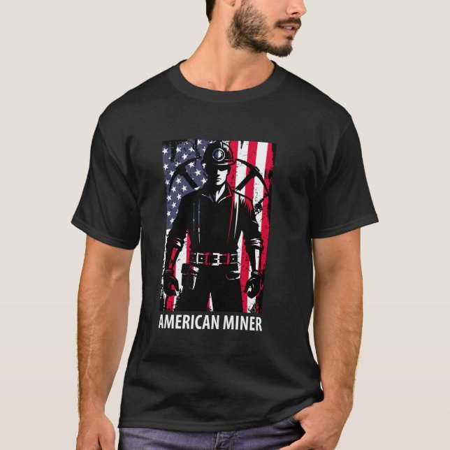 T-shirt Travailleurs miniers américains (Devant)