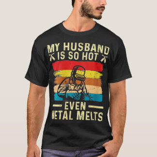 T-shirt Travailleuse du métal chez les femmes Mon mari est