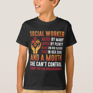 T-shirt Travailleuse sociale Éducatrice Travailleuse socia