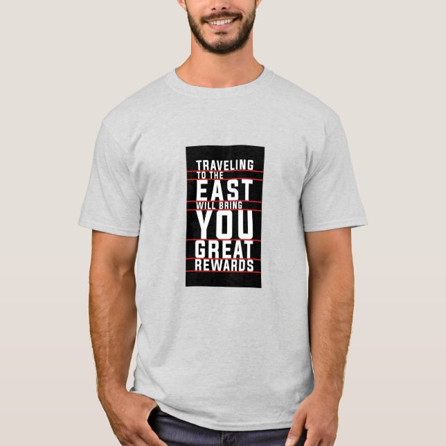 T-shirt Travel to the East (Devant)