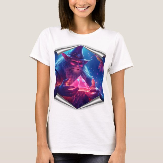 T-shirt Traversée Avec Pyramide En Verre Brillant Et Colib (Devant)