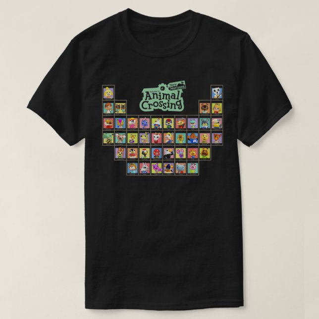 T-shirt Traversée D'Animaux Nouveaux Horizons Tableau Péri (Design devant)