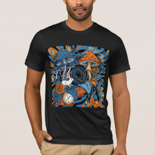 T-shirt Traversée de trou de lapin psychédélique : Champig