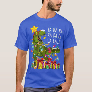T-shirt TRe Dinosaur Rawr Xmas Arbre Présent Drôle Noël