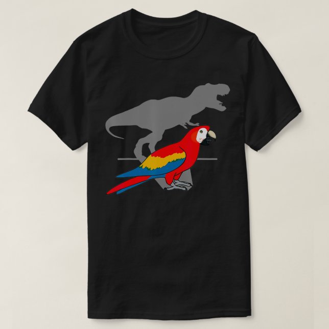T-shirt TRe Scarlet Macaw, Funny Dinosaur Parrot, Birb mem (Design devant)