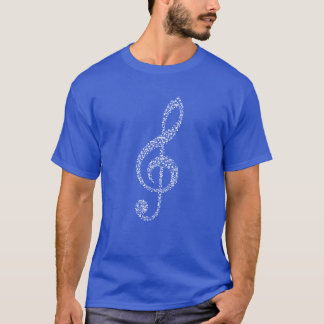 T-shirt Treble Clef beat Music girl
