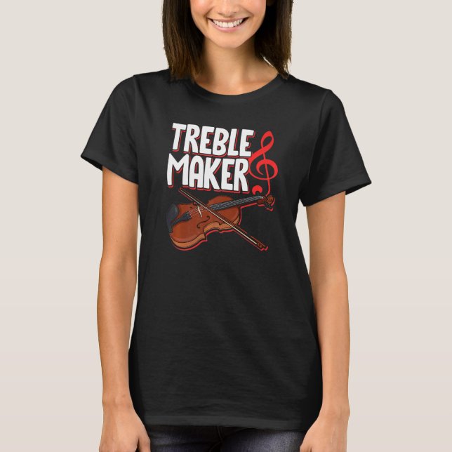 T-shirt Treblemaker Violin String Instrument Musician Musi (Devant)