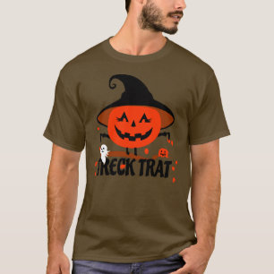 T-shirt Treck Trat Citrouille Sourire