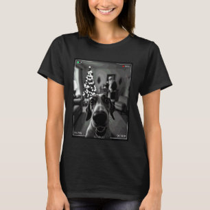T-shirt Treeing Walker Coonhound Attrape le Père Noël sur