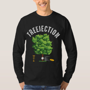 T-shirt Treejection Funny Disque Golf Lecteur Frisbee Golf
