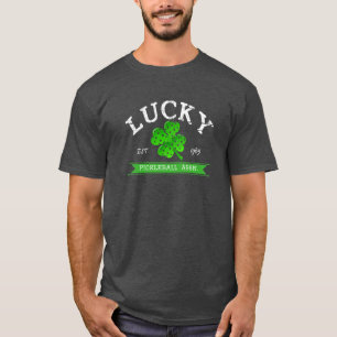 T-shirt Trèfle chanceux de feuille de Pickleball 4