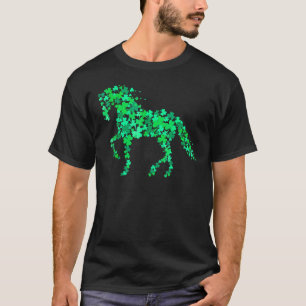 T-shirt Trèfle Cheval St. Patrick Day Fer à cheval