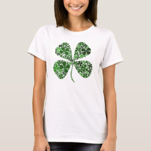 T-shirt Trèfle infiniment chanceux de quatre feuilles
