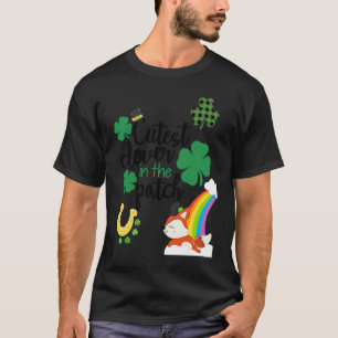 T-shirt Trèfle le plus mignon du patch Saint-Patrick Lepre