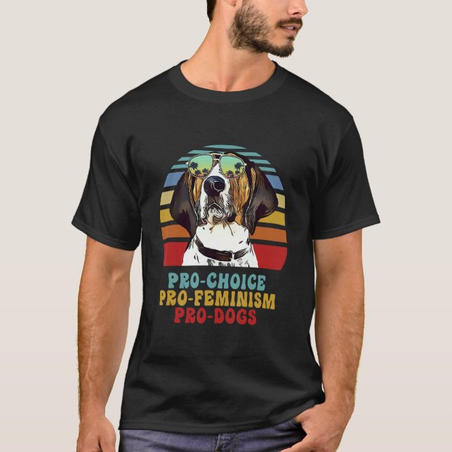 T-shirt Trek Walker Coonhound Pro Choice Pro Feminism P (Devant)