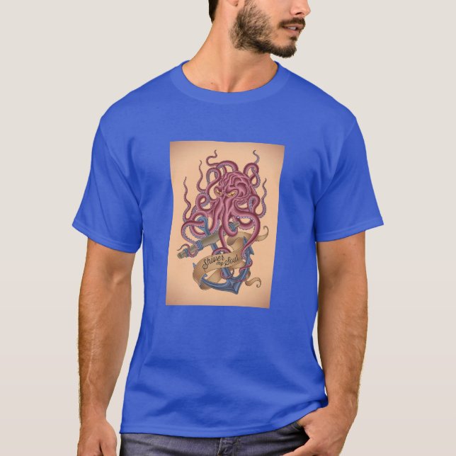 T-shirt Tremblent mon poulpe Tatto de l'âme | (Devant)