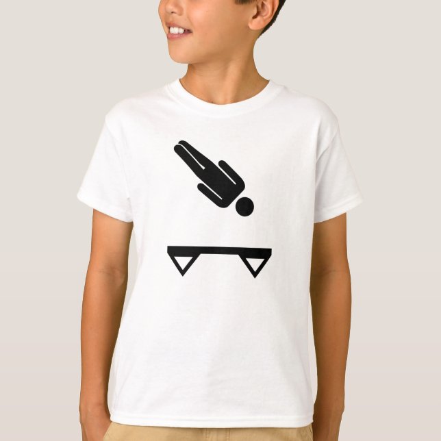 T-shirt Trempoline trampolining (Devant)