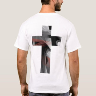 T-Shirt Trend Abstract Black White Powdery