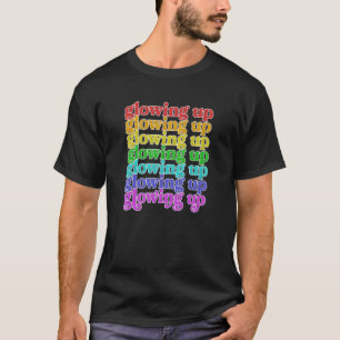 T-shirt Trending Social Media Glow Up Lgbtq Rainbow Glowin