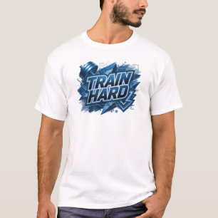 T-shirt Trendy Blue ENTRAÎNEMENT INTENSE Art wearable