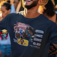 Trendy Cool Smudge 4 Photo Collage Grad