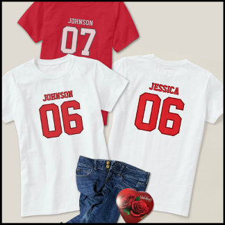 T-shirt Trendy Six Seven Meme Red Valentine Jersey Design