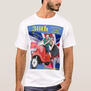 T-shirt trente-sixième Rassemblement semblable mûr annuel