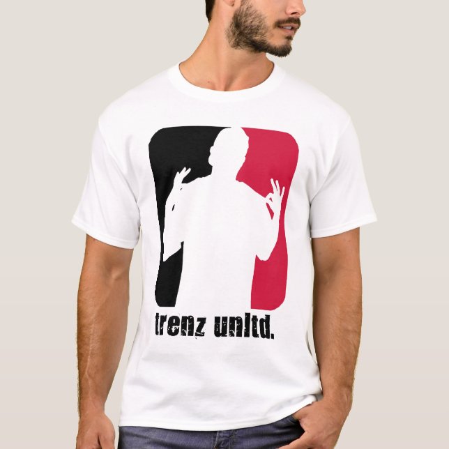 T-shirt Trenz Unltd. Collier rouge et noir de Poppin (Devant)