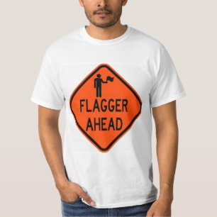 T-shirt très amusant classique Flagger à l'avant