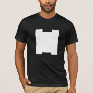 T-SHIRT TRÈS ARTY MONOGRAMME H NOIR