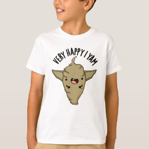 T-shirt Très Heureux Je Yam Funny Veggie Pun