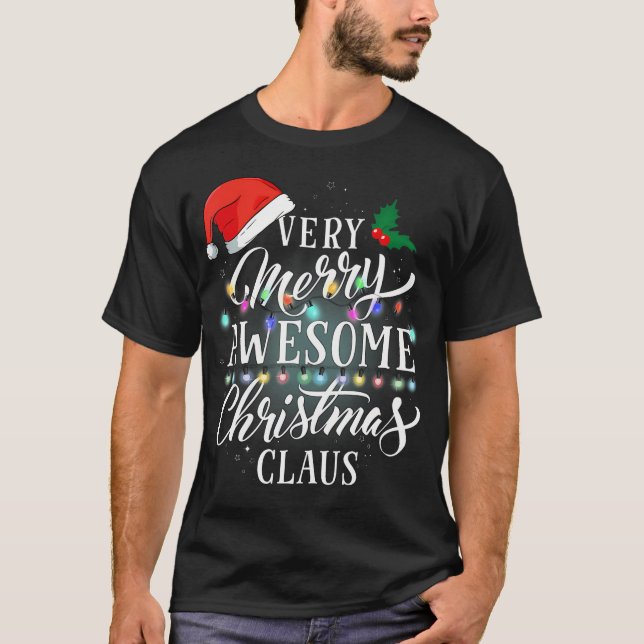 T-shirt Très Joyeux Noël merveilleux (Devant)