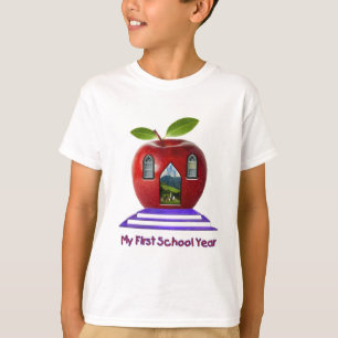 T-shirt Très mignon Ma première année d'école