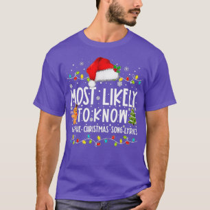 T-shirt Très probable de connaître tous les paroles de la 