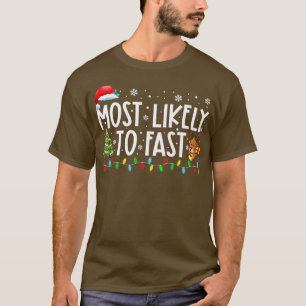 T-shirt Très Probable De Fast Xmas Lumières Drôle Noël Ho