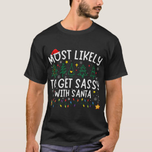 T-shirt Très Probable De S'En Savoir Plus Avec Père Noël M