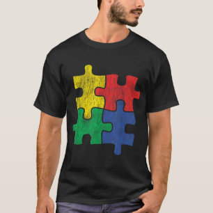 T-shirt Très Vintage Conception en relief pour Autism Awar